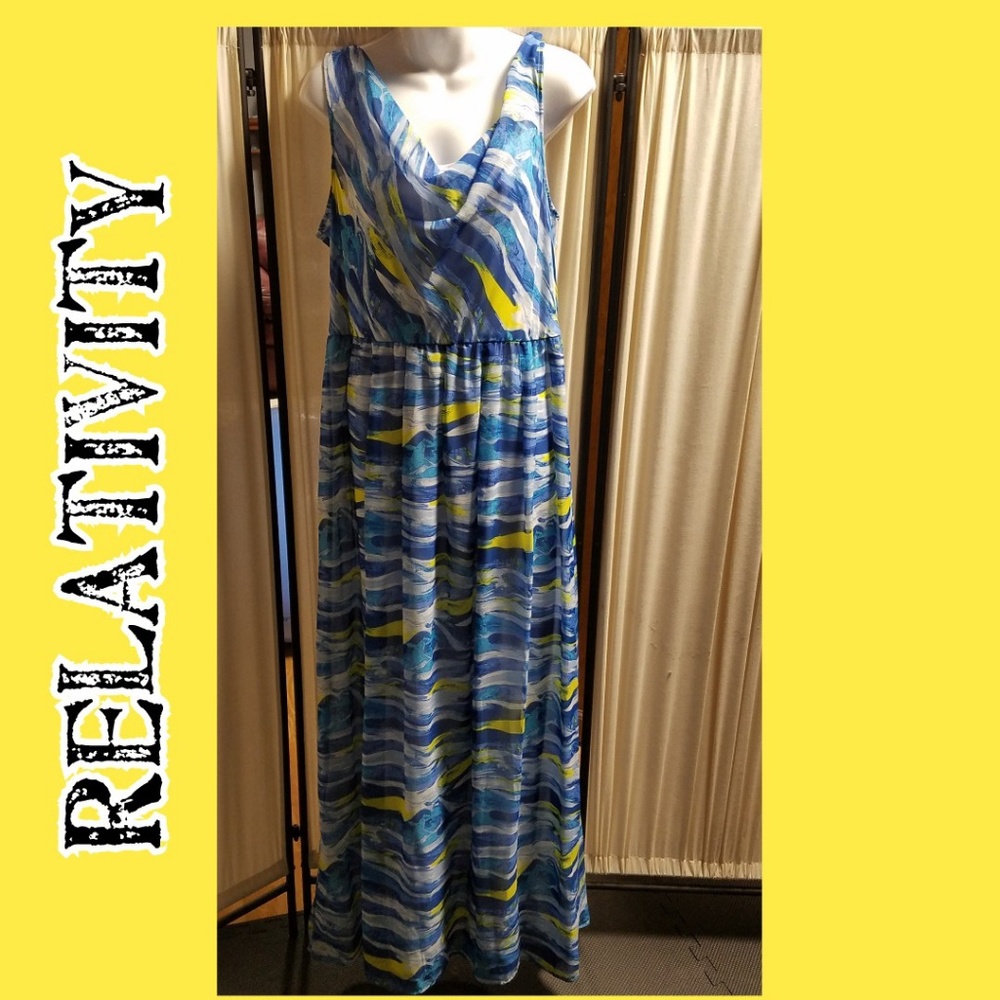🆕️NWT Relatively polyester maxi dress.